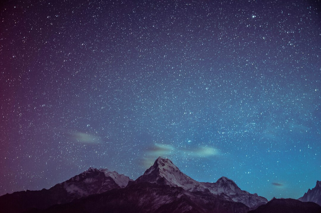 night sky with stars